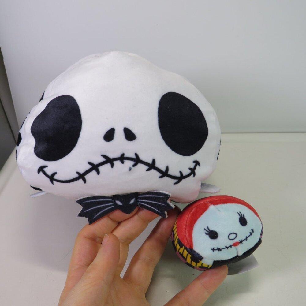 Disney Jack Skellington 6" Sally 3.5" Nightmare Before Christmas Tsum toys Plush